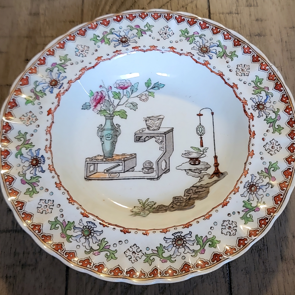 Copeland Antique "Canton" Plate from mid 1800's